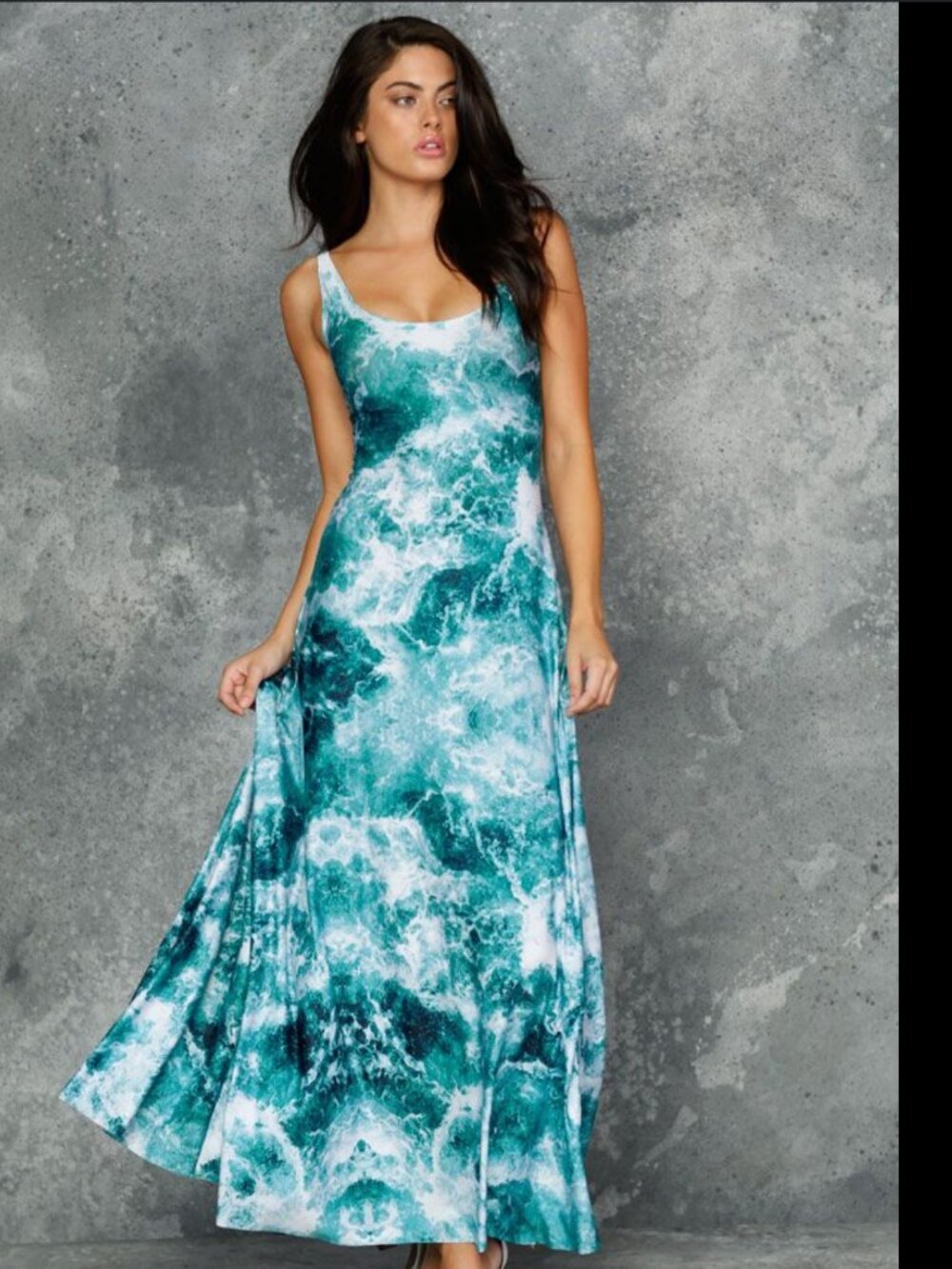 BlackMilk Troubled Waters Maxi Dress XL (For Trade Only)